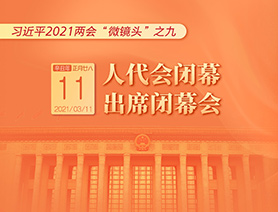 習(xí)近平2021兩會“微鏡頭”之九：人代會閉幕 出席閉幕會