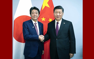 習(xí)近平會(huì)見日本首相